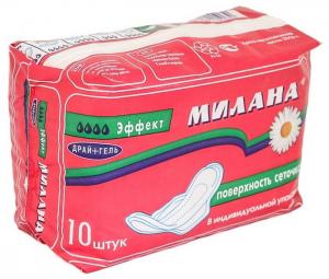 Прокладки Милана Эффект драй+гель 10 шт 4 кап: купить в Москве по ...
