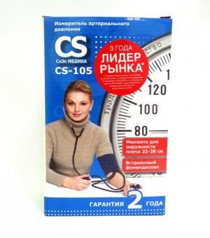 Купить Тонометр механический CS-105 (встроенный фонендоскоп) в Москве ...