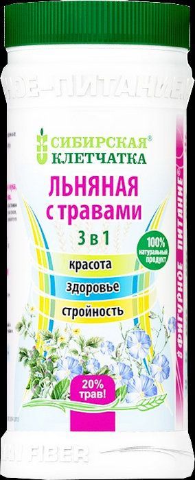 Купить клетчатку льняную сибирскую (травы) банка 280гр в Москве: цена с ...
