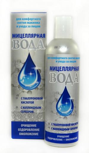 Купить мицеллярную воду с гиалуроновой кислотой и коллоидным серебром ...