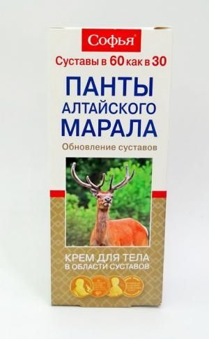 Купить крем для тела Софья Панты алтайского марала в Москве: цена с ...