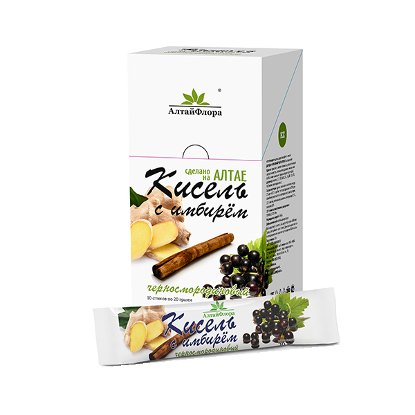 
Кисель Имбирный черная смородина Алтайфлора 10шт