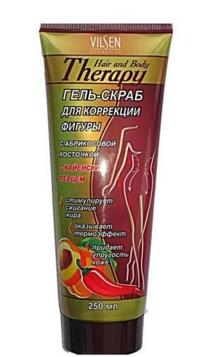 Vilsen Hair and Body Therapy гель-скраб для коррекции фигуры с кайенским перцем 250мл