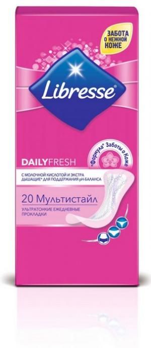 Прокладки Либресс Дейлифреш ежедневные Мультистайл 20шт