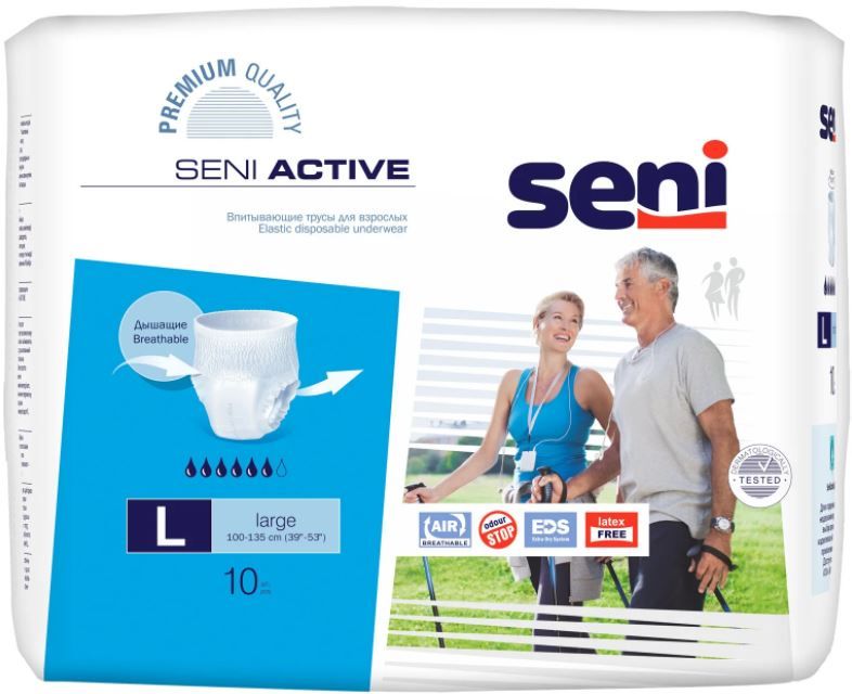 
Впитывающие трусики Seni Active 3, 10 шт
