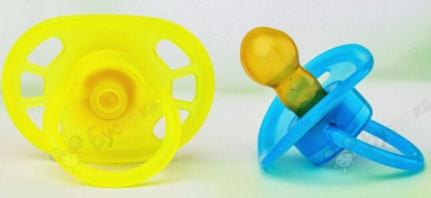 Пустышка латексная круглая Бусинка (6-12мес)