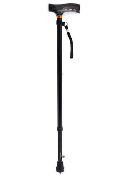 
Трость опорная телескопическая 10090 BL (черная) с УПС