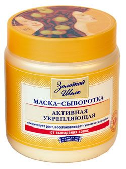 Маска-сыворотка активная укрепляющая от выпадения волос, 500 мл, Золотой шелк
