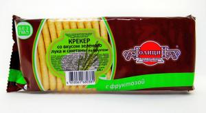 Крекер голицин со вкусом зеленого лука и сметаны на фруктозе 125г
