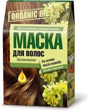 Маска organic oil для волос на основе масла жожоба восстановл секущихся конц 30мл №3