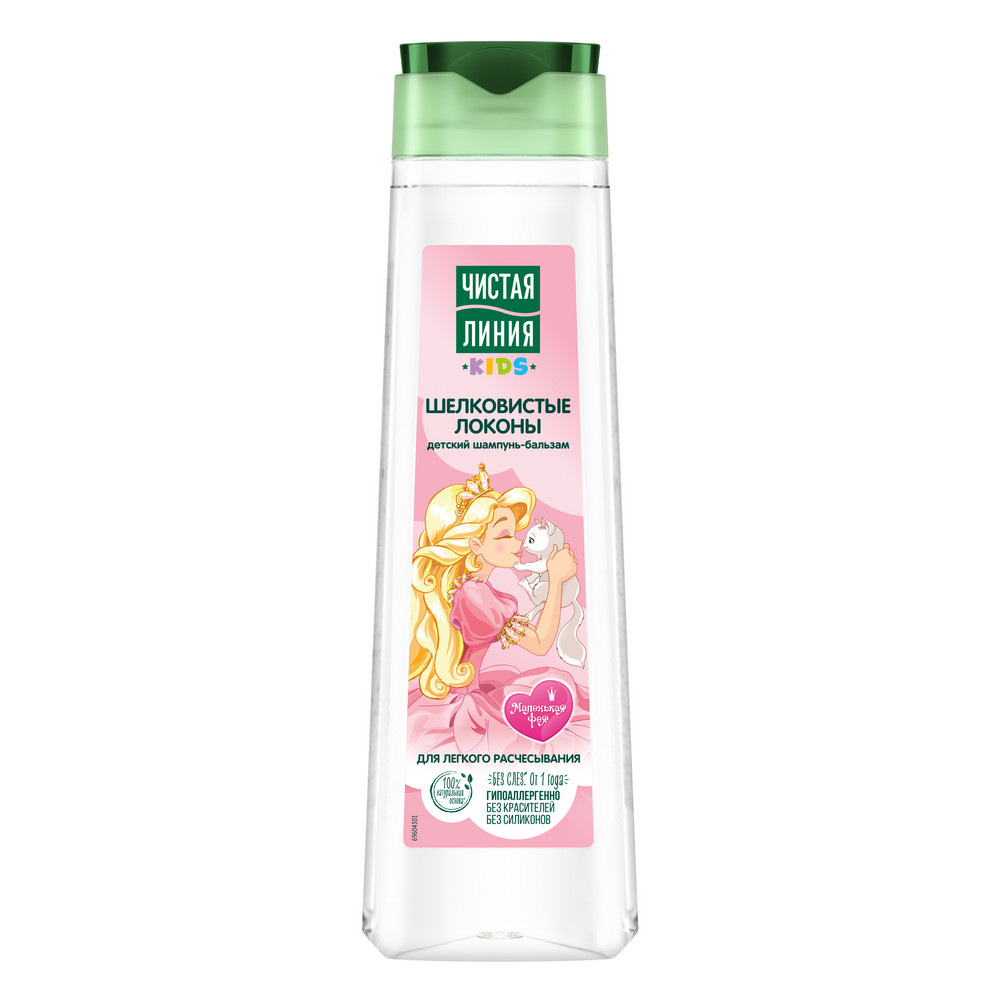 
Чистая линия Шампунь Шелковистые локоны детский 400мл
