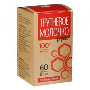 Трутневое молочко форте для сердца и сосудов Пчела и Человек 60шт