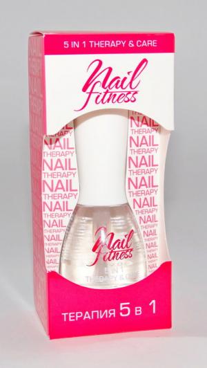 Средство для ногтей Nail Fitness Терапия 5в1, 15 мл №03