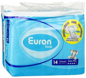 Подгузники для взрослых Euron Form Small Extra 40-70 см, 14 шт