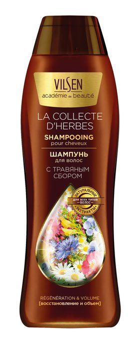 Vilsen Academie de Beaute шампунь Восстанавливливающий с травяным сбором 410мл