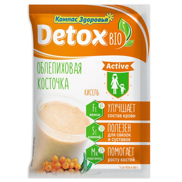 Изображение товара Кисель Detox Bio Active на фруктозе облепиховая косточка 25г Кисель Detox Bio Active на фруктозе облепиховая косточка 25г фотография