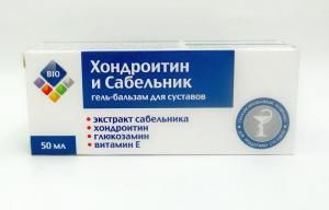 Bio Гель-бальзам для суставов Хондроитин и Сабельник 50 мл