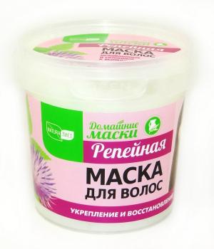 Маска для волос домашние маски репейная укрепление и восстановление, 155 мл