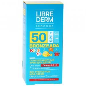 Либридерм Bronzeada солнцезащитный крем для детей SPF50+ с омега 3-6-9 и термальной водой 150мл