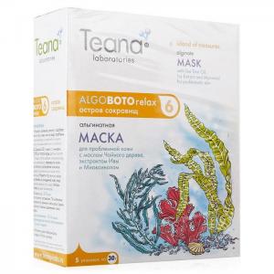Маска Teana «Остров сокровищ», с маслом чайного дерева, экстрактом ивы и миоксинолом, 5х30 г
