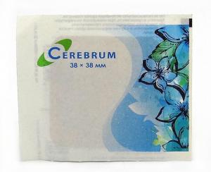Лейкопластырь бактерицидный Cerebrum 3,8*3,8см нетканая основа 1шт