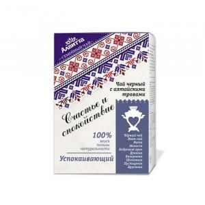 Чай травяной Алвитта Счастье и Спокойствие черный 75г