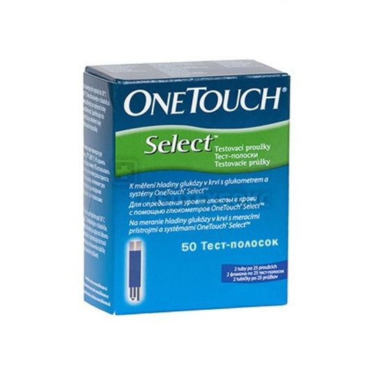 Купить Тест-полоски к глюкометру one touch select n25*2 в Москве: цена ...