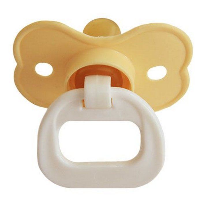 
Соска-пустышка латексная арт.2111 бантик с кольцом