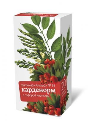 Фиточай Алтай №36 Карденорм (с софорой японской), 20 пакетиков