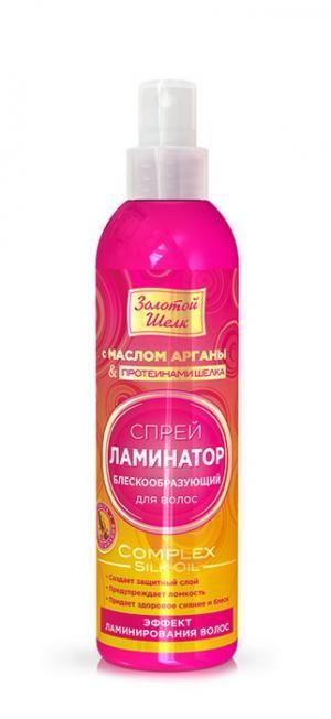 Золотой Шелк Спрей блескообразующий для волос «Ламинатор», 300 мл