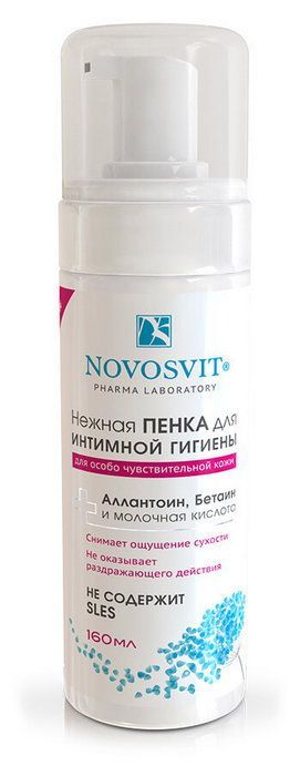 Нежная пенка для интимной гигиены Novosvit, 160 мл