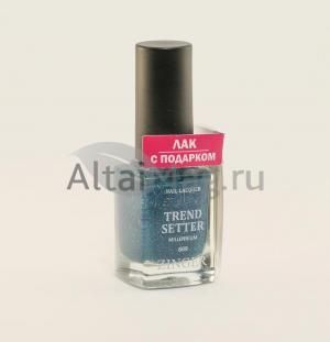Зингер Лак TRENDSETTER (609) Джинсовый серо-голубой (песочный эффект), 12 мл