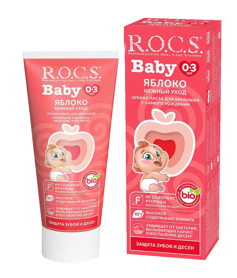 
Рокс Baby зубная паста для детей 0-3 лет Яблоко 45г