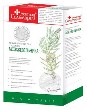 Соль для ванн доктор сольморей хвойный концентрат с можжевельником 900г