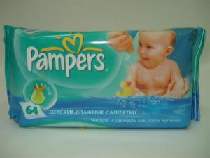 Детские влажные салфетки Pampers Baby Fresh сменный блок 64 шт