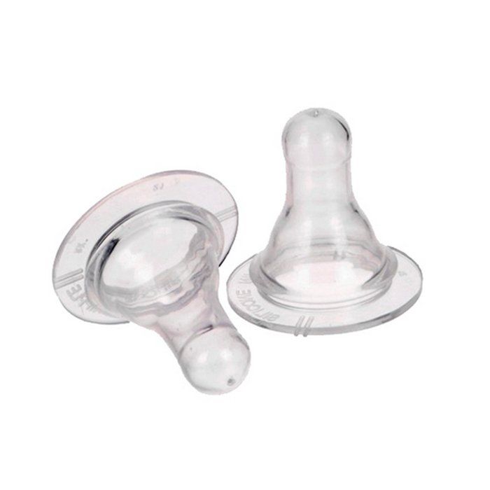 
Бусинка соска силиконовая для бутылочки в футляре медленный поток 2 шт