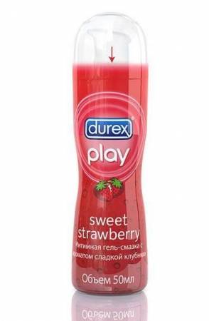 Интим гель-смазка Durex play sweet strawberry (с ароматом сладкой клубники) 50мл фотография