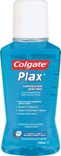 Colgate ополаскиватель Plax освежающая мята 250мл фотография