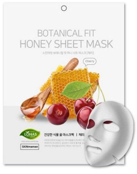 Маска для лица NO:HJ Botanical Fit Honey с экстрактом меда и вишни 23г фотография
