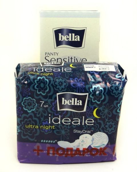 Прокладки Bella Ideale Ultra Night 7 шт + подарок фотография
