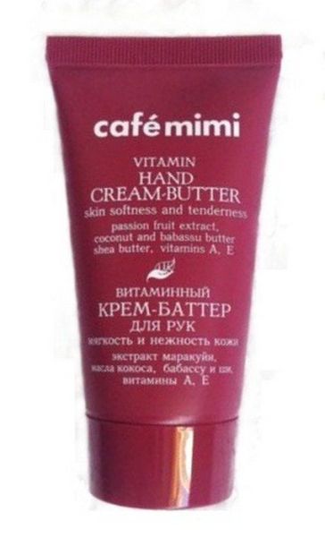 CAFE MIMI крем-баттер для рук витаминный Мягкость и Нежность 50мл фотография