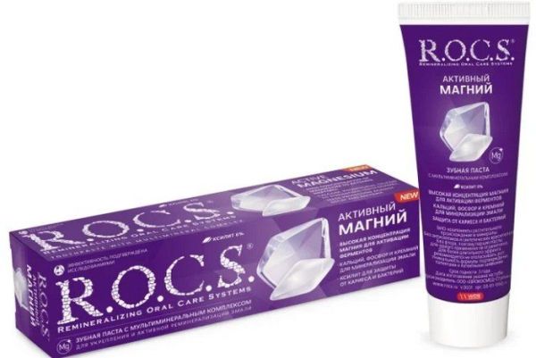ROCS зубная паста Активный Магний 94г фотография