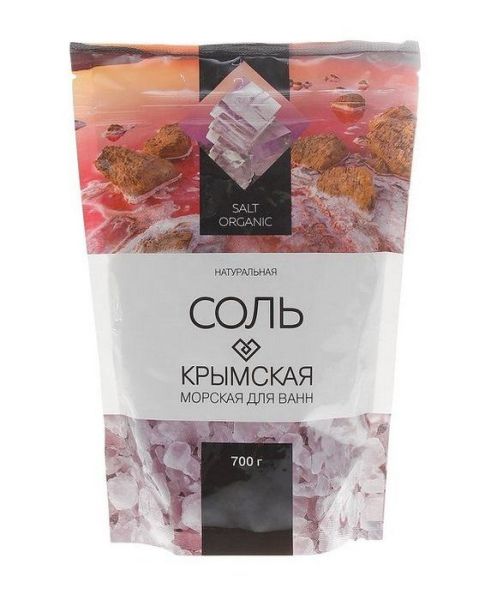 Соль для ванн крымская морская натуральная 700гр фотография