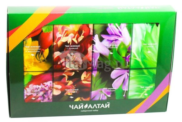 Набор подарочный Алтай чай (коллекция черного и зеленого чая) Алтайский кедр фотография