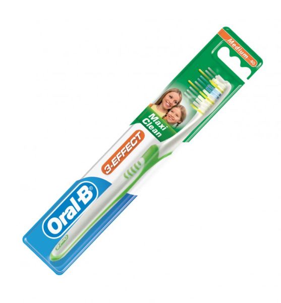 Зубная щетка Орал би 3-effect maxi clean vision 40 средняя 1шт фотография