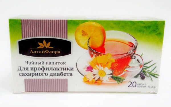 Чайный напиток АлтайФлора для профилактики сахарного диабета 20 пакетиков фотография