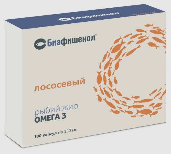 Рыбий жир Лососевый Биафишенол Летофарм БАД 100 капсул фотография