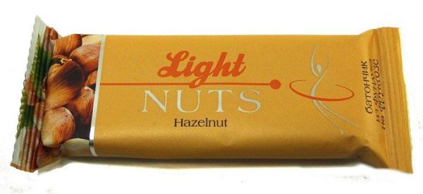 Батончик козинак фундук light nuts на фруктозе 40г фотография