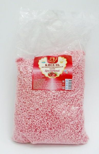 Кисель сладкая ягодка брусничный «алтайфлора» пакет 1 кг фотография