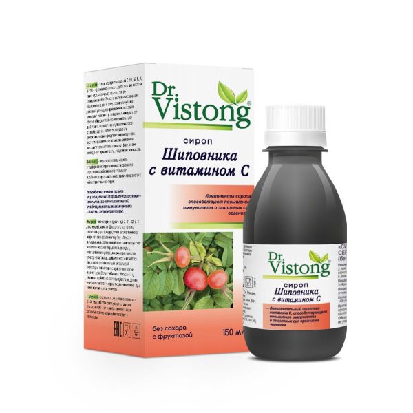 Сироп шиповника с витамином c dr. vistong 150мл фотография